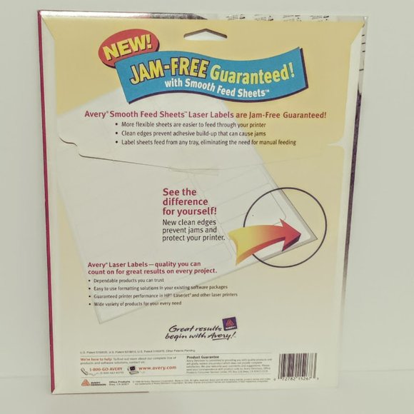 AVERY White Return Address Labels No. #5267 Laser 10 Sheets - Picture 2 of 2